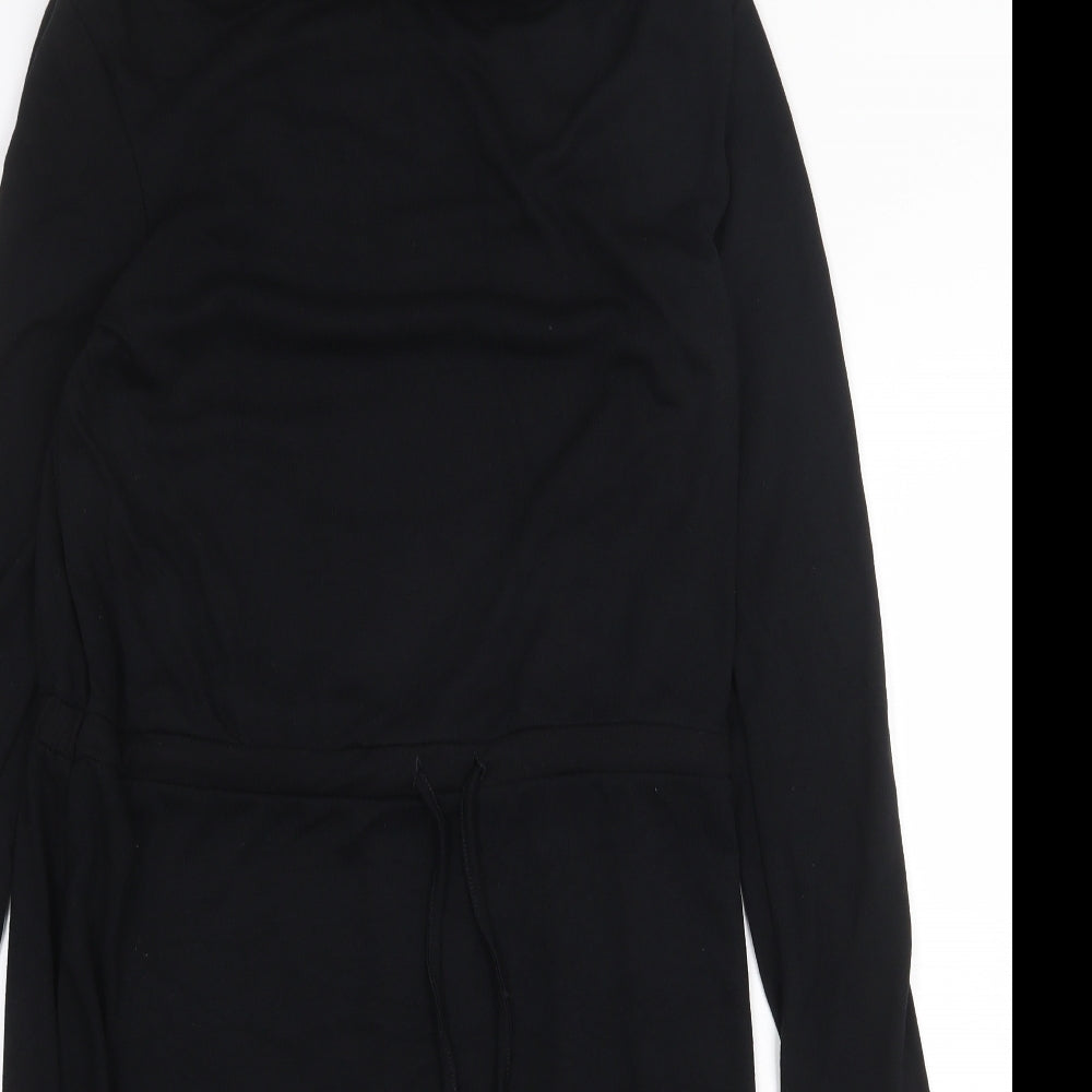 Marks and Spencer Womens Black Polyester Sheath Size 10 Boat Neck Pullover
