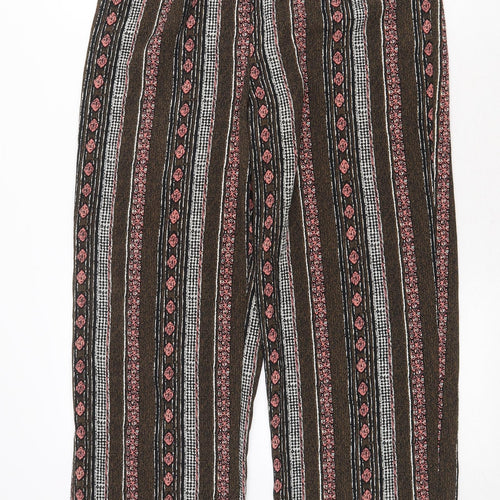 Tradition Womens Multicoloured Geometric Polyester Trousers Size 30 in Regular