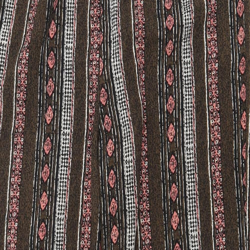Tradition Womens Multicoloured Geometric Polyester Trousers Size 30 in Regular