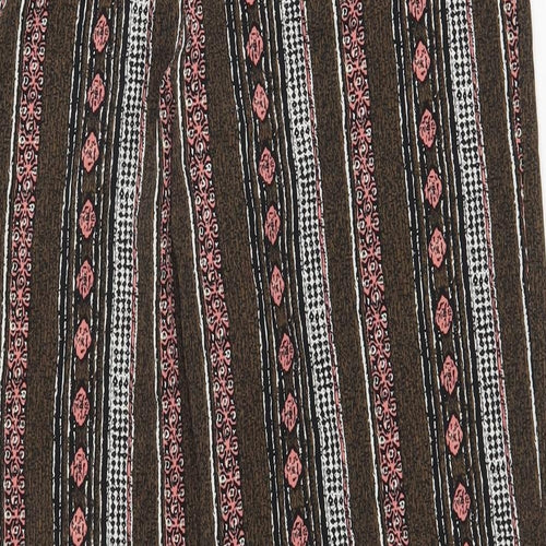 Tradition Womens Multicoloured Geometric Polyester Trousers Size 30 in Regular