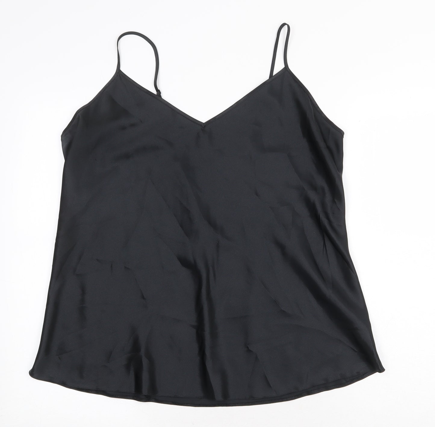BHS Womens Black Polyester Camisole Tank Size 20 V-Neck