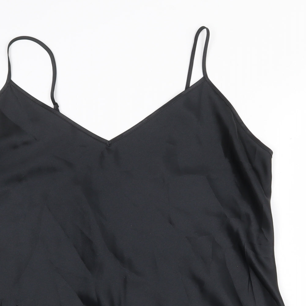 BHS Womens Black Polyester Camisole Tank Size 20 V-Neck