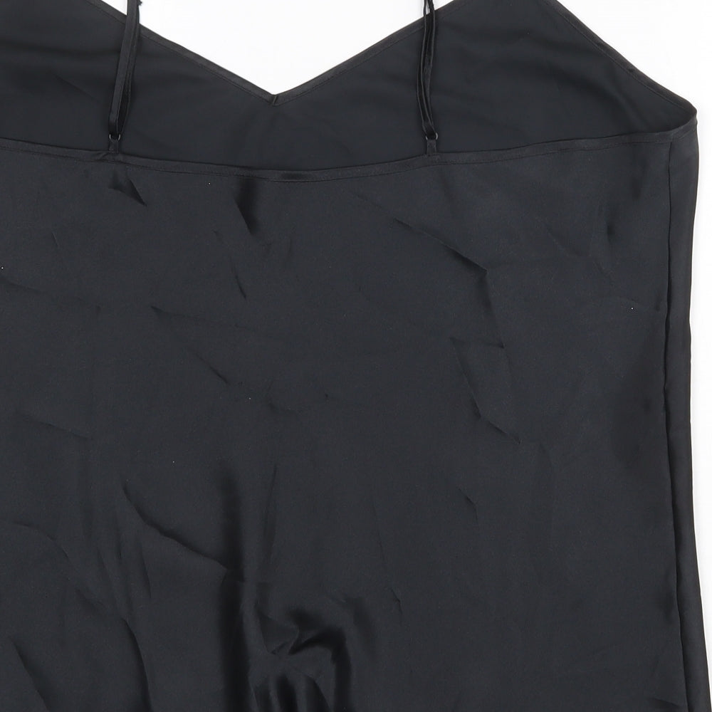 BHS Womens Black Polyester Camisole Tank Size 20 V-Neck