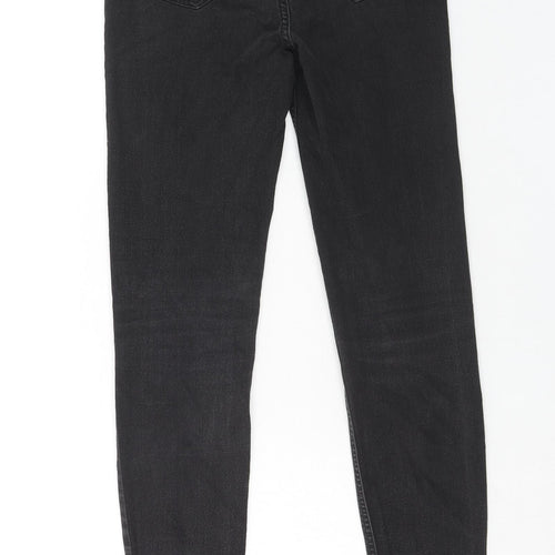New Look Womens Black Cotton Skinny Jeans Size 8 Regular Zip