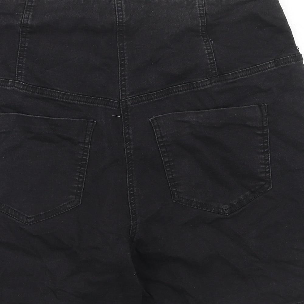 Very Womens Blue Cotton Sailor Shorts Size 16 Regular Button