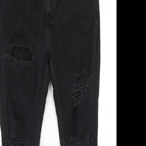 Denim & Co. Womens Black Cotton Skinny Jeans Size 18 Regular Zip