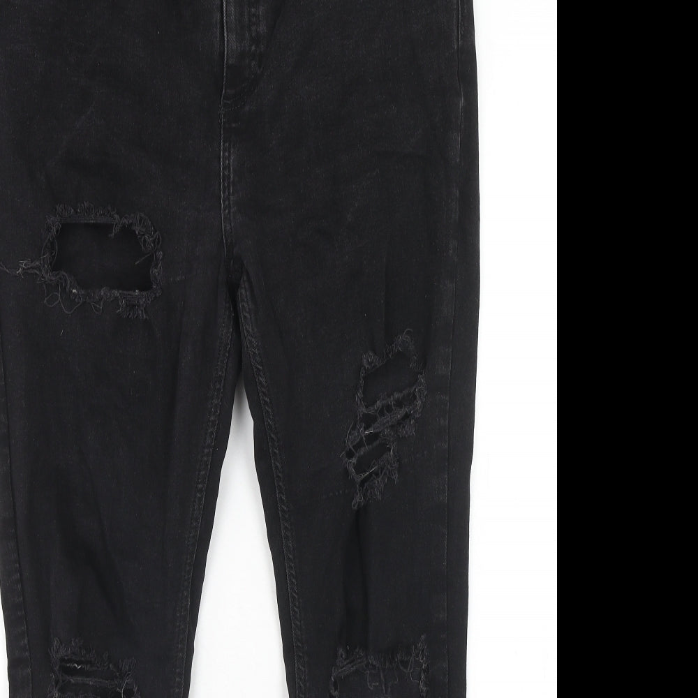 Denim & Co. Womens Black Cotton Skinny Jeans Size 18 Regular Zip