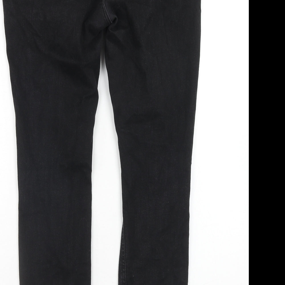 Denim & Co. Womens Black Cotton Skinny Jeans Size 18 Regular Zip