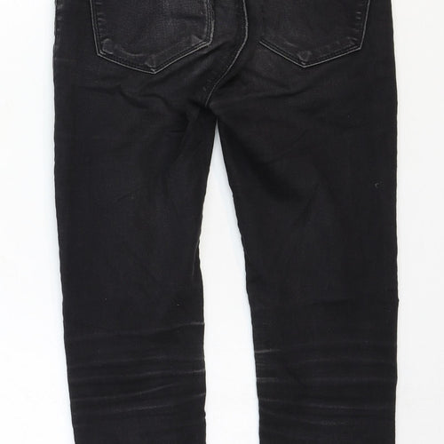 Dorothy Perkins Womens Black Cotton Skinny Jeans Size 6 Regular Zip