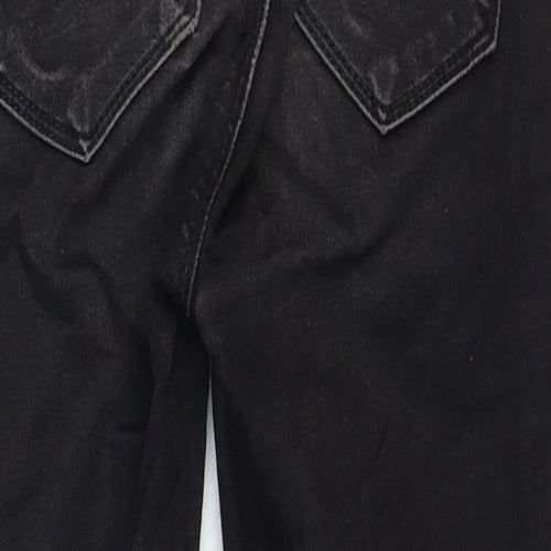 Dorothy Perkins Womens Black Cotton Skinny Jeans Size 6 Regular Zip