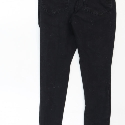 New Look Womens Black Cotton Skinny Jeans Size 10 Regular Zip