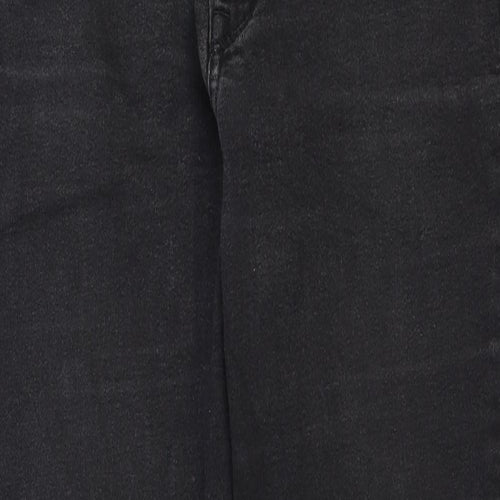 & Denim Womens Black Cotton Skinny Jeans Size 28 in Regular Zip