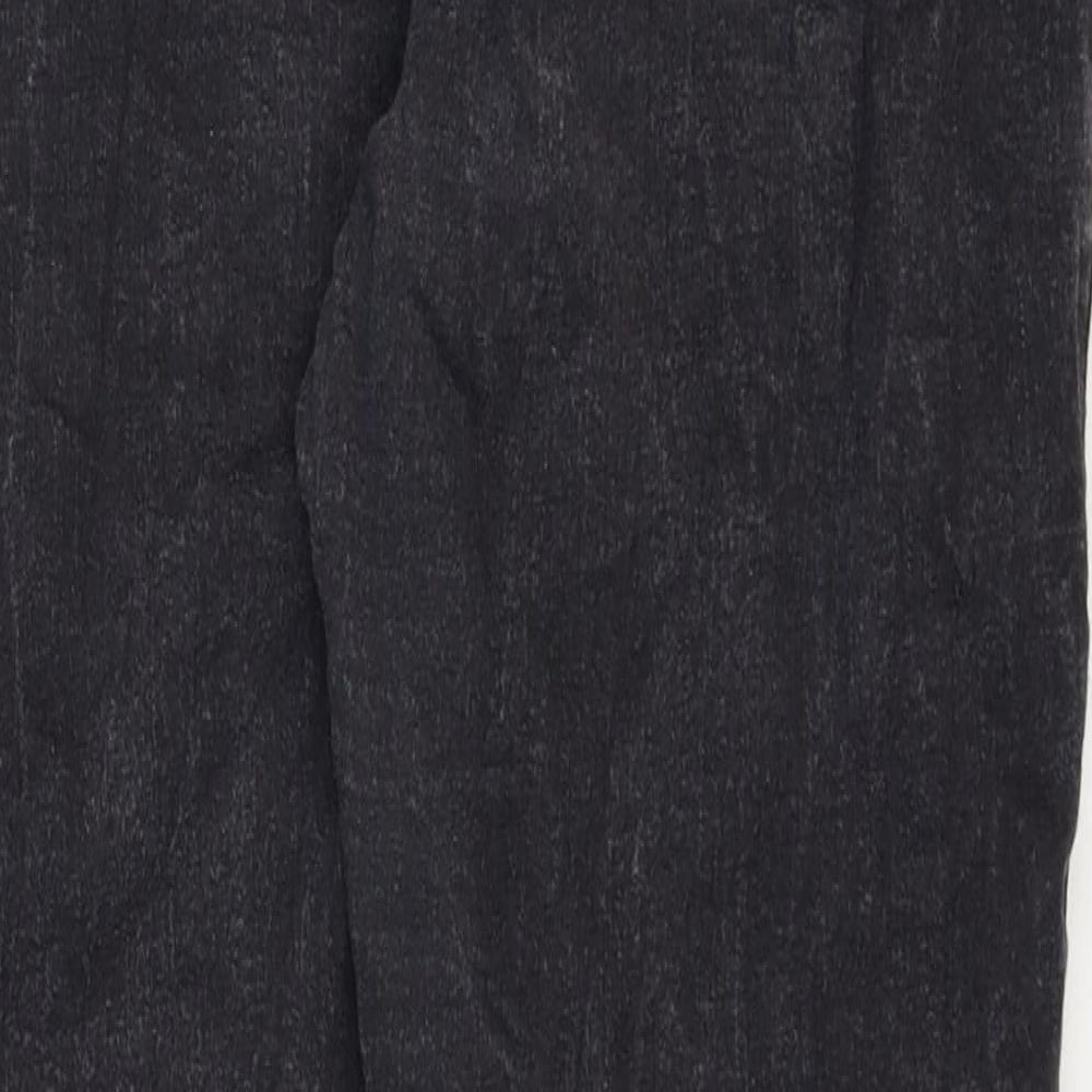 Topshop Womens Black Cotton Jegging Jeans Size 10 Regular Zip