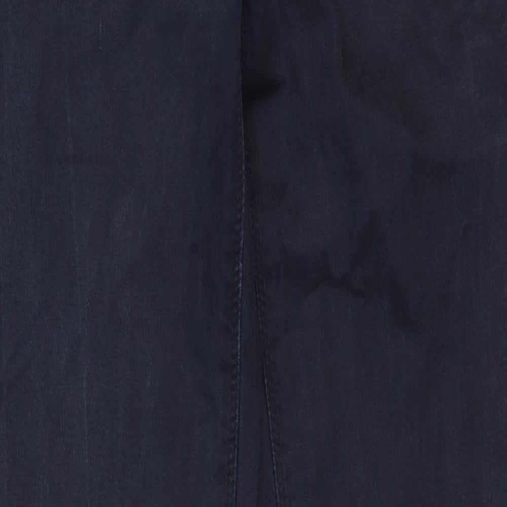 Zara Womens Black Cotton Skinny Jeans Size 12 Regular Zip