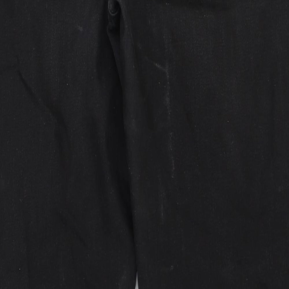 Loom Mens Black Cotton Straight Jeans Size 32 in Regular Zip