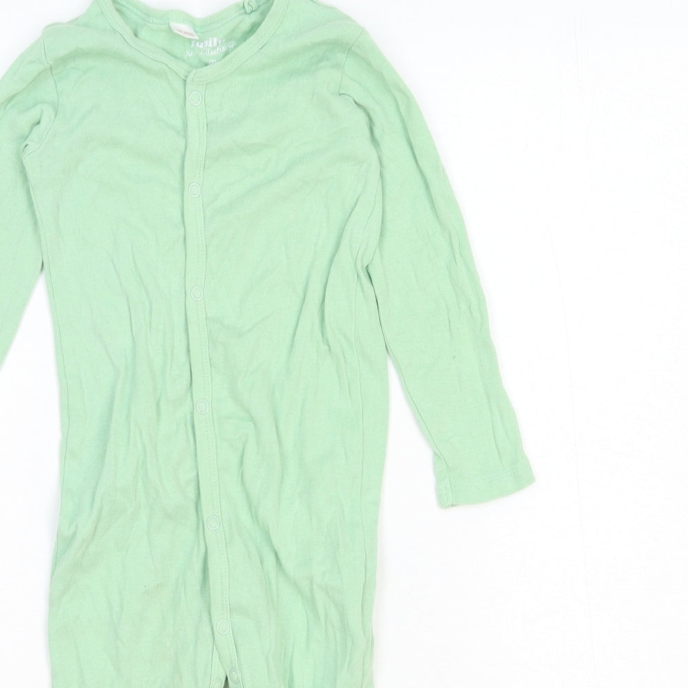 Lupilu Baby Green Cotton Babygrow One-Piece Size 18-24 Months Snap