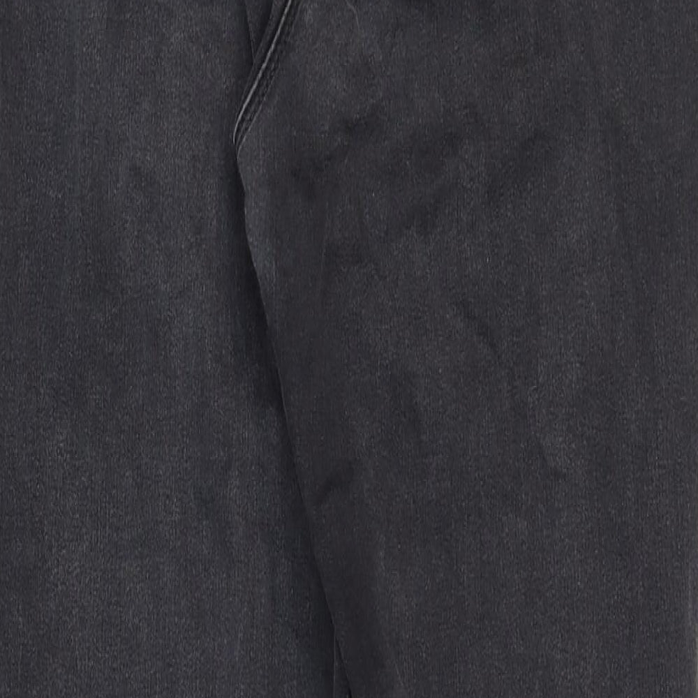 Matalan Womens Black Cotton Skinny Jeans Size 14 Regular Zip