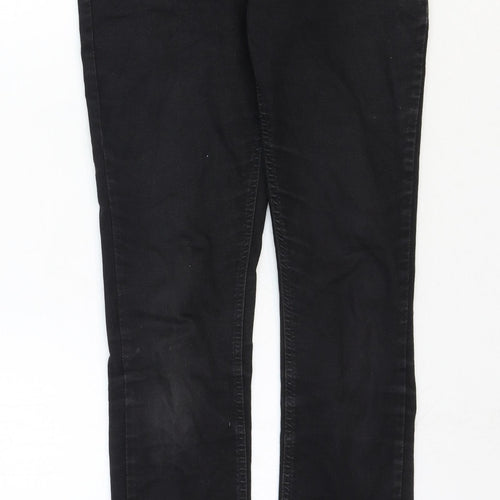 Dream Jeans Womens Black Cotton Skinny Jeans Size 26 in Regular Zip