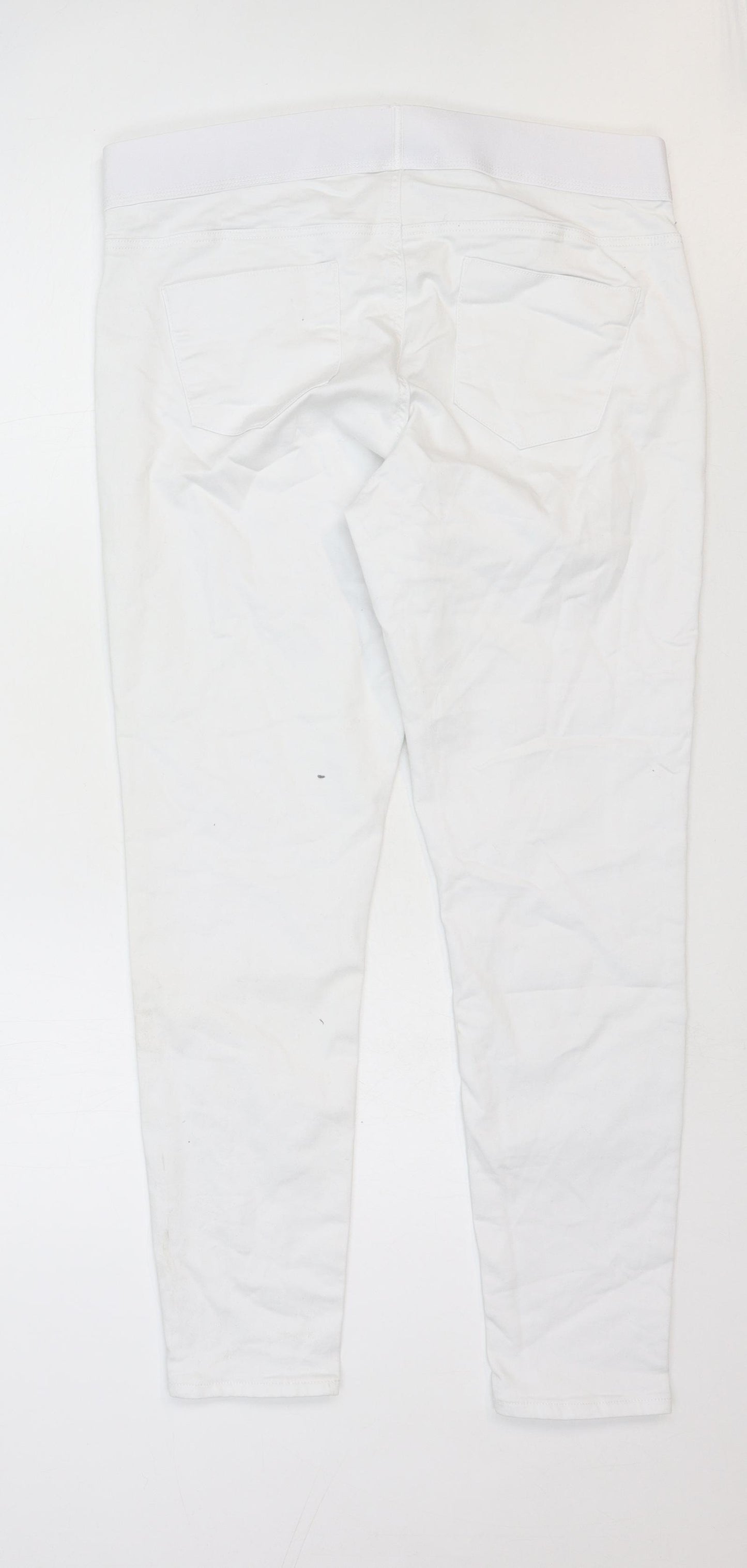 George Womens White Cotton Jegging Jeans Size 18 Regular