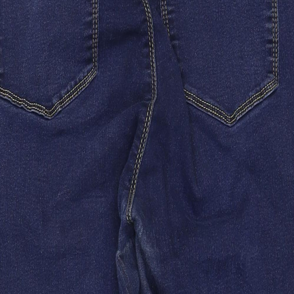 Denim 365 Womens Blue Cotton Cropped Jeans Size 16 Regular