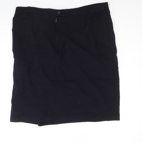 Arkis Club Womens Blue Cotton Straight & Pencil Skirt Size 22 Zip
