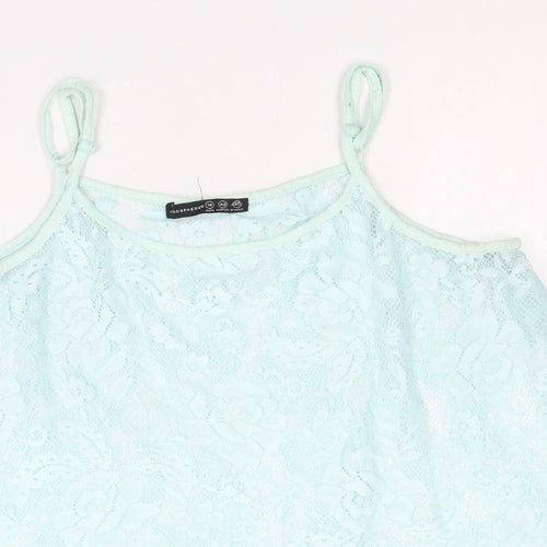 Atmosphere Womens Blue Floral Polyester Camisole Tank Size 14 Scoop Neck