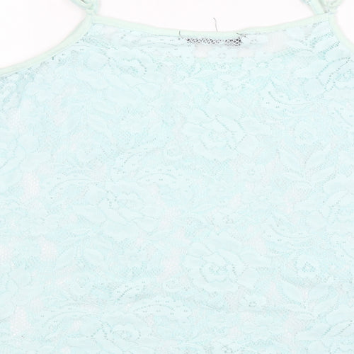 Atmosphere Womens Blue Floral Polyester Camisole Tank Size 14 Scoop Neck