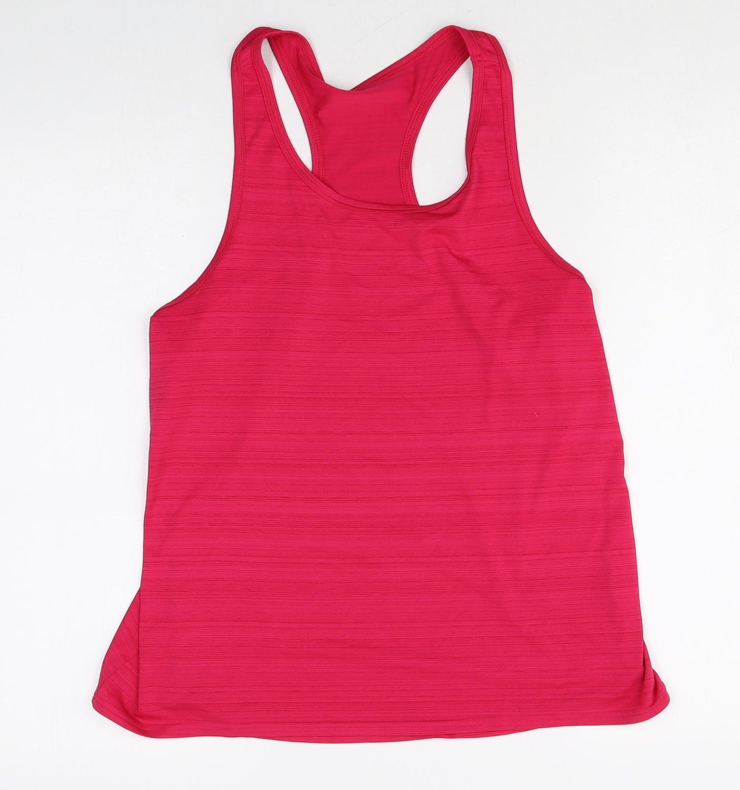 Preworn Womens Pink Polyester Basic Tank Size L Scoop Neck