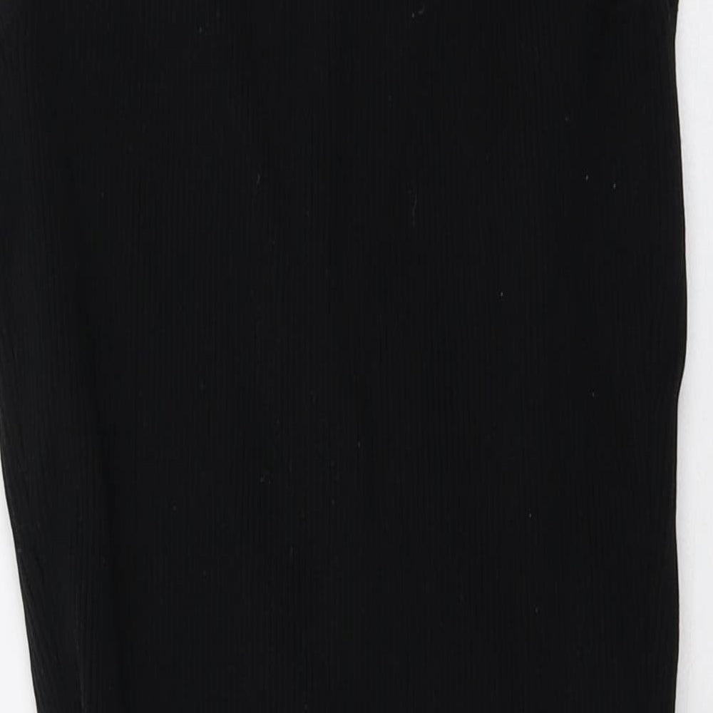 Bershka Womens Beige Polyamide Mini Size L Round Neck Pullover