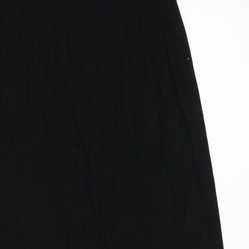 USCO Womens Black Polyester A-Line Size M V-Neck Pullover