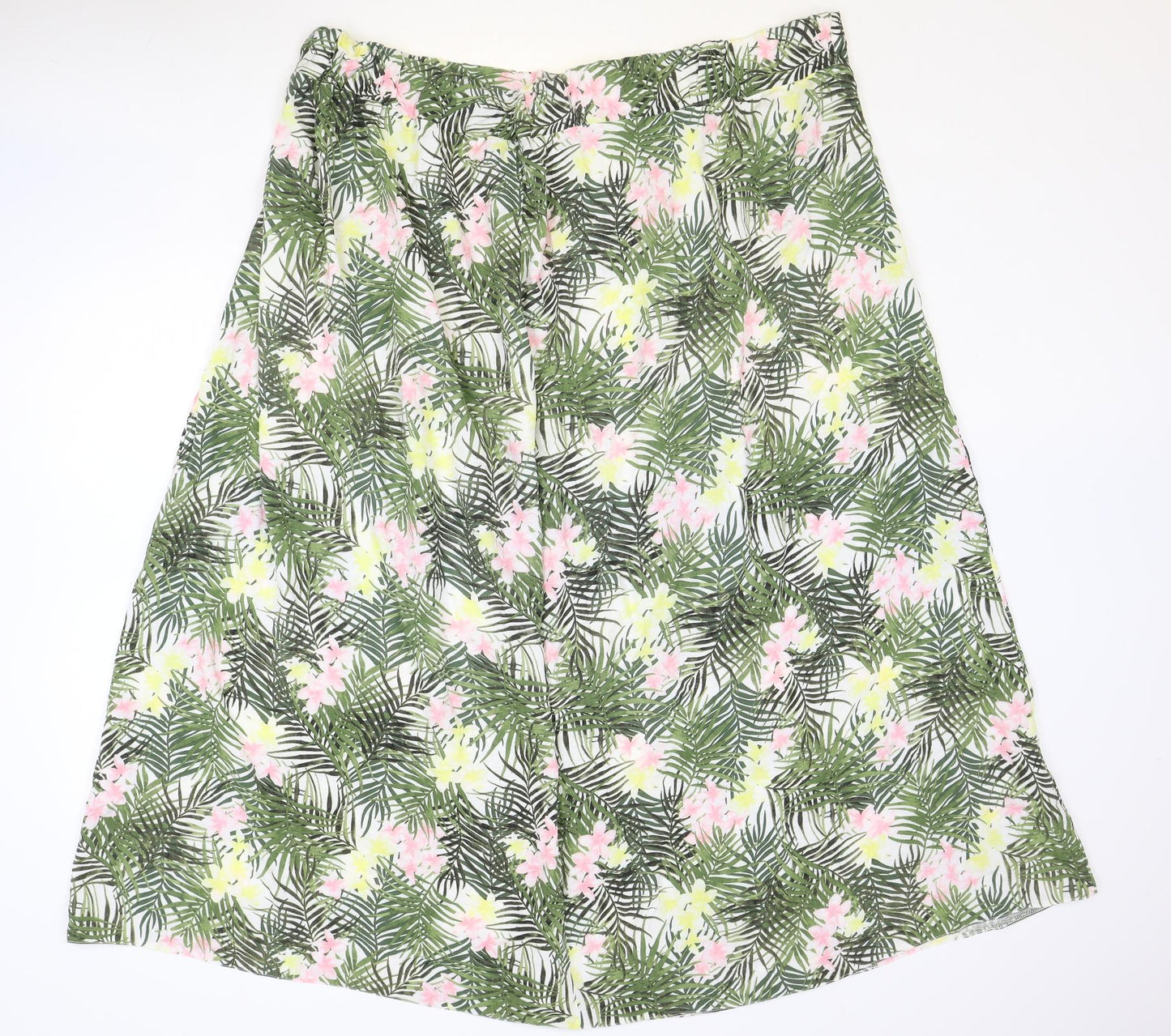 Yours Womens Multicoloured Floral Viscose Swing Skirt Size 20