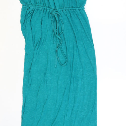New Look Womens Blue Viscose A-Line Size 8 Round Neck Pullover