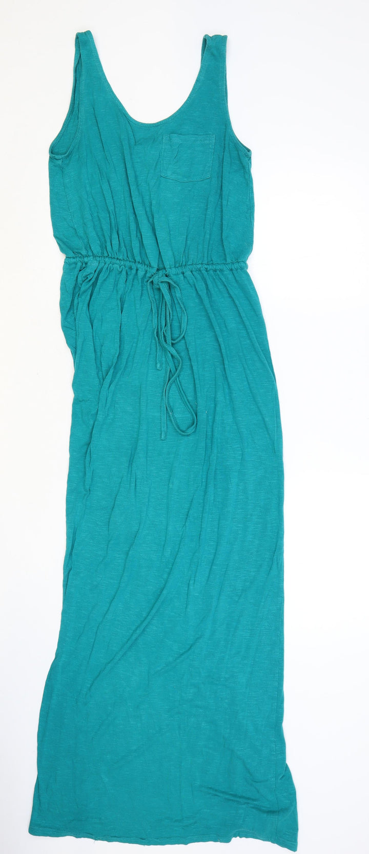 New Look Womens Blue Viscose A-Line Size 8 Round Neck Pullover