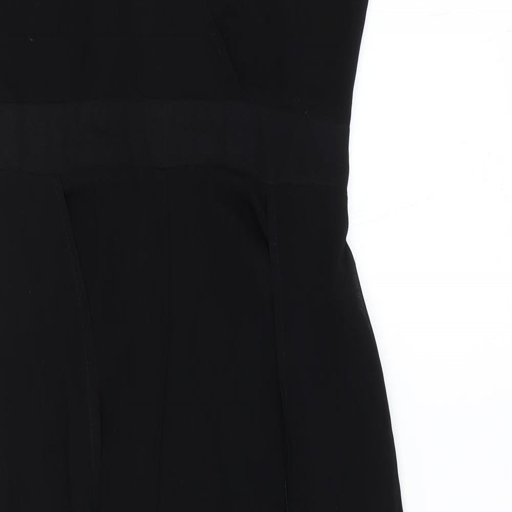 New Look Womens Black Polyester Playsuit One-Piece Size 10 Zip