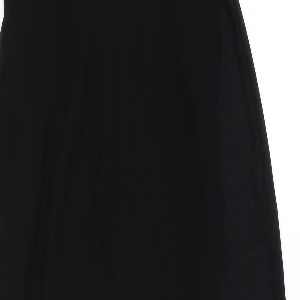 New Look Womens Black Polyester Playsuit One-Piece Size 10 Zip