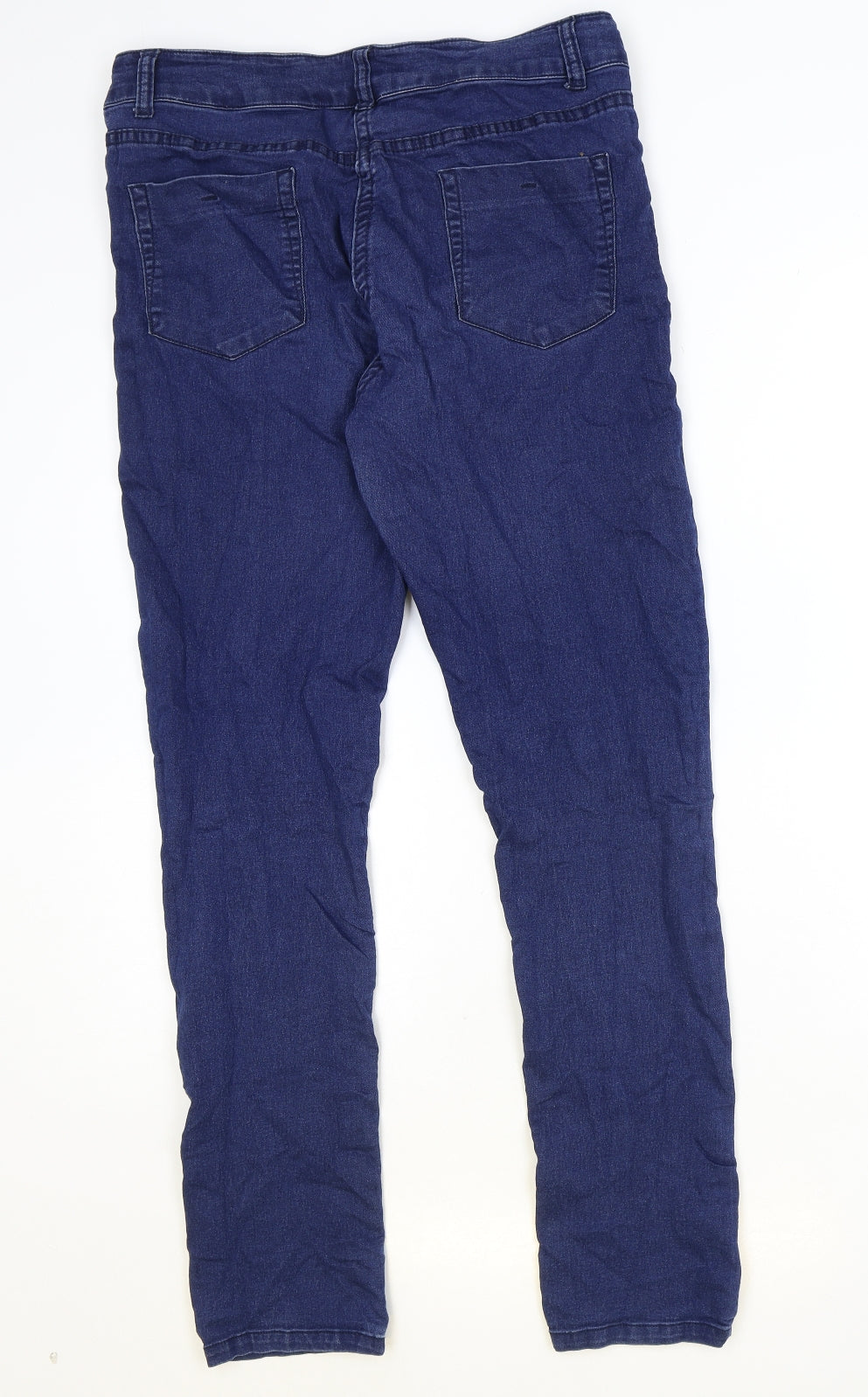 So Fabulous Womens Blue Cotton Skinny Jeans Size 16 Regular Zip