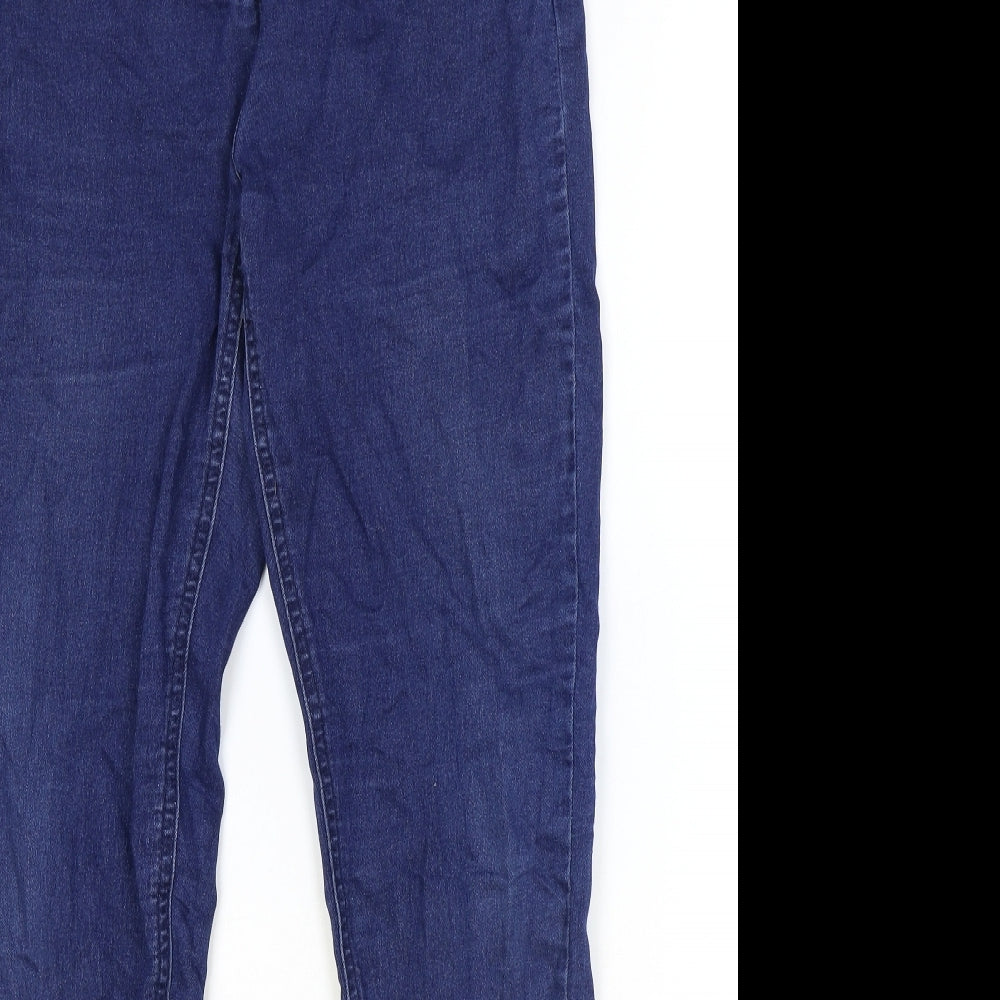 So Fabulous Womens Blue Cotton Skinny Jeans Size 16 Regular Zip