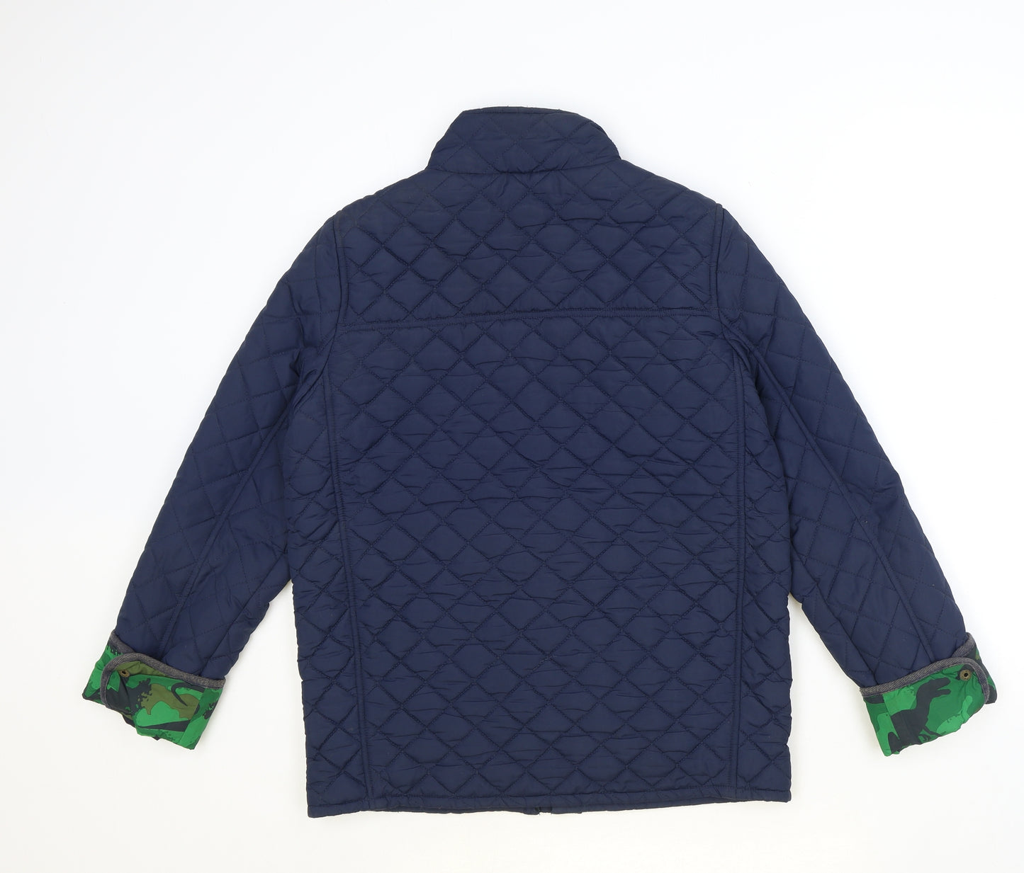 Fat Face Boys Blue Quilted Jacket Size 12-13 Years Zip