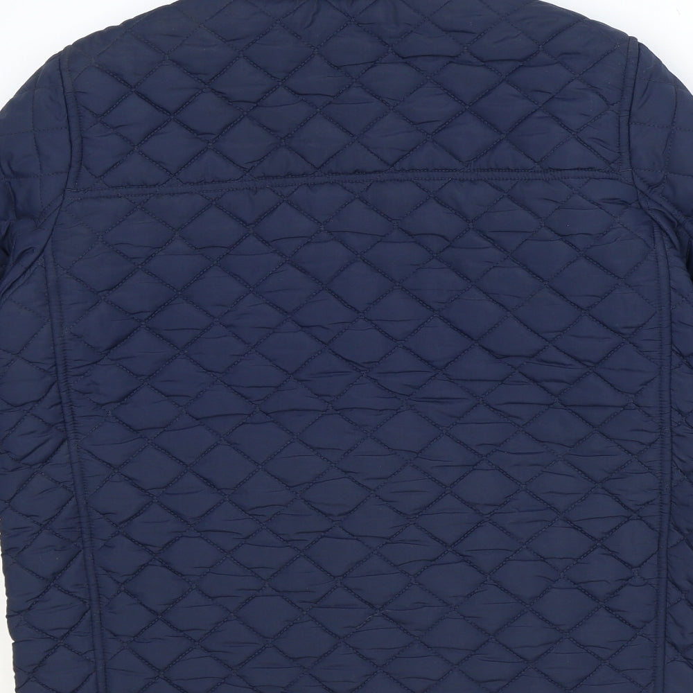 Fat Face Boys Blue Quilted Jacket Size 12-13 Years Zip