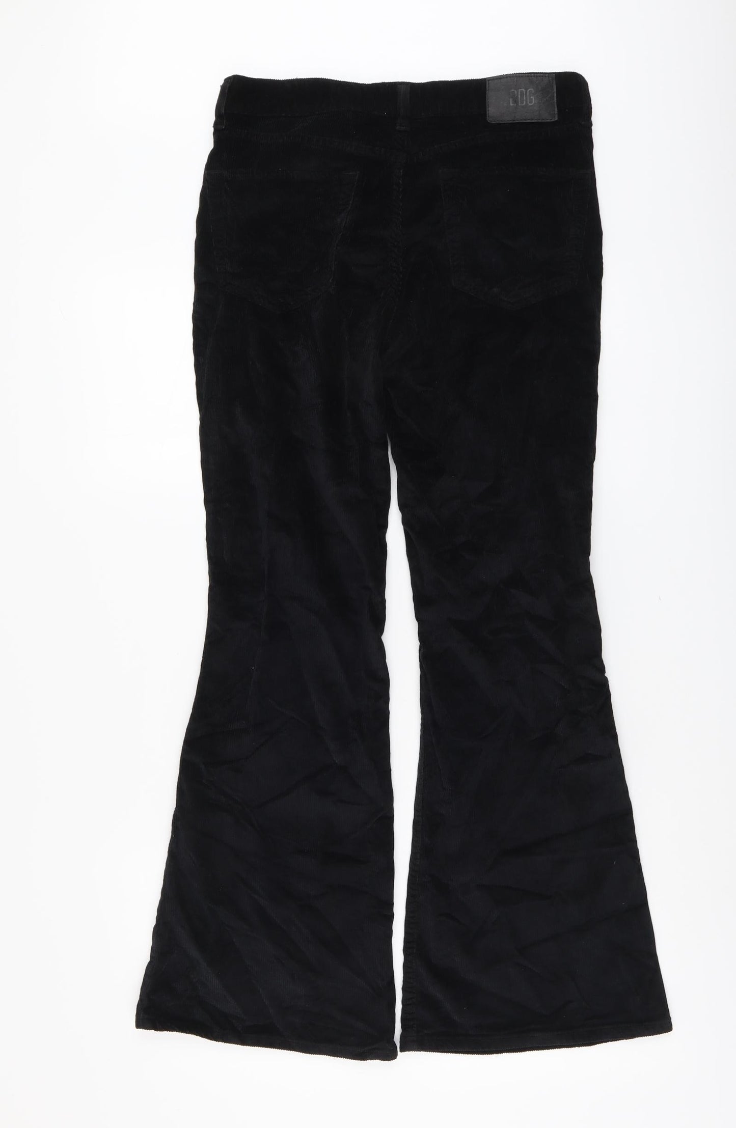BDG Womens Black Cotton Trousers Size 29 in L30 in Regular Button