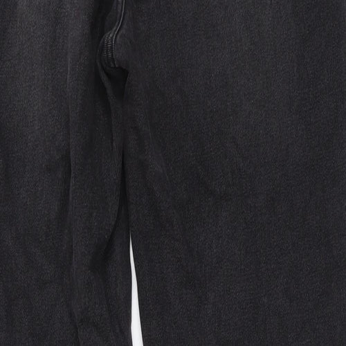 SheIn Womens Grey Cotton Straight Jeans Size M L30 in Regular Button