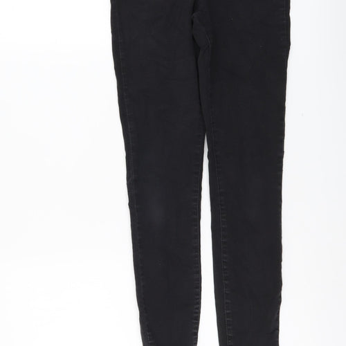 Denim & Co. Womens Grey Cotton Skinny Jeans Size 10 L25 in Regular Button