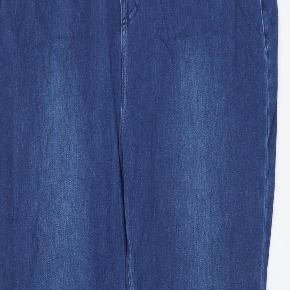 NEXT Womens Blue Cotton Jegging Jeans Size 18 L27 in Regular