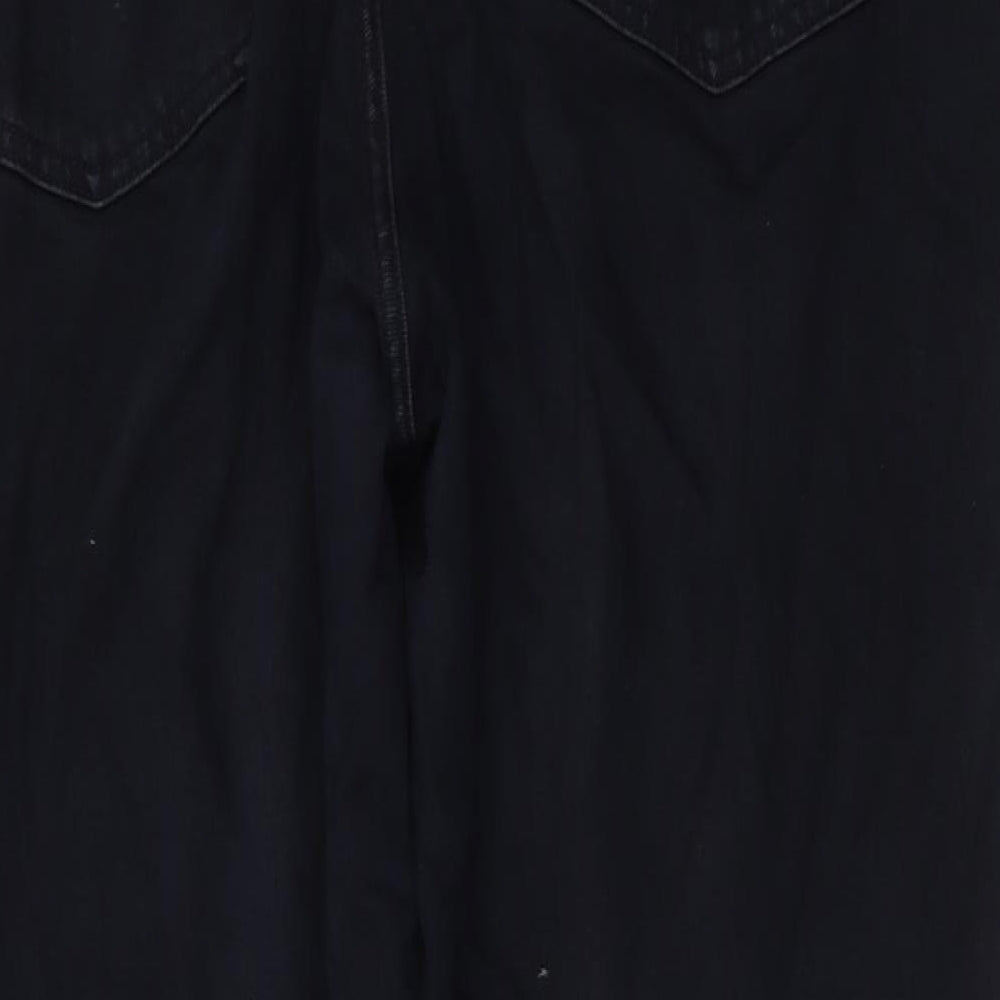 Old Navy Womens Blue Cotton Straight Jeans Size 18 L28 in Regular Button