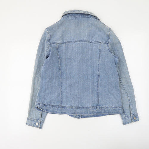 Country Rose Womens Blue Jacket Size 14 Button