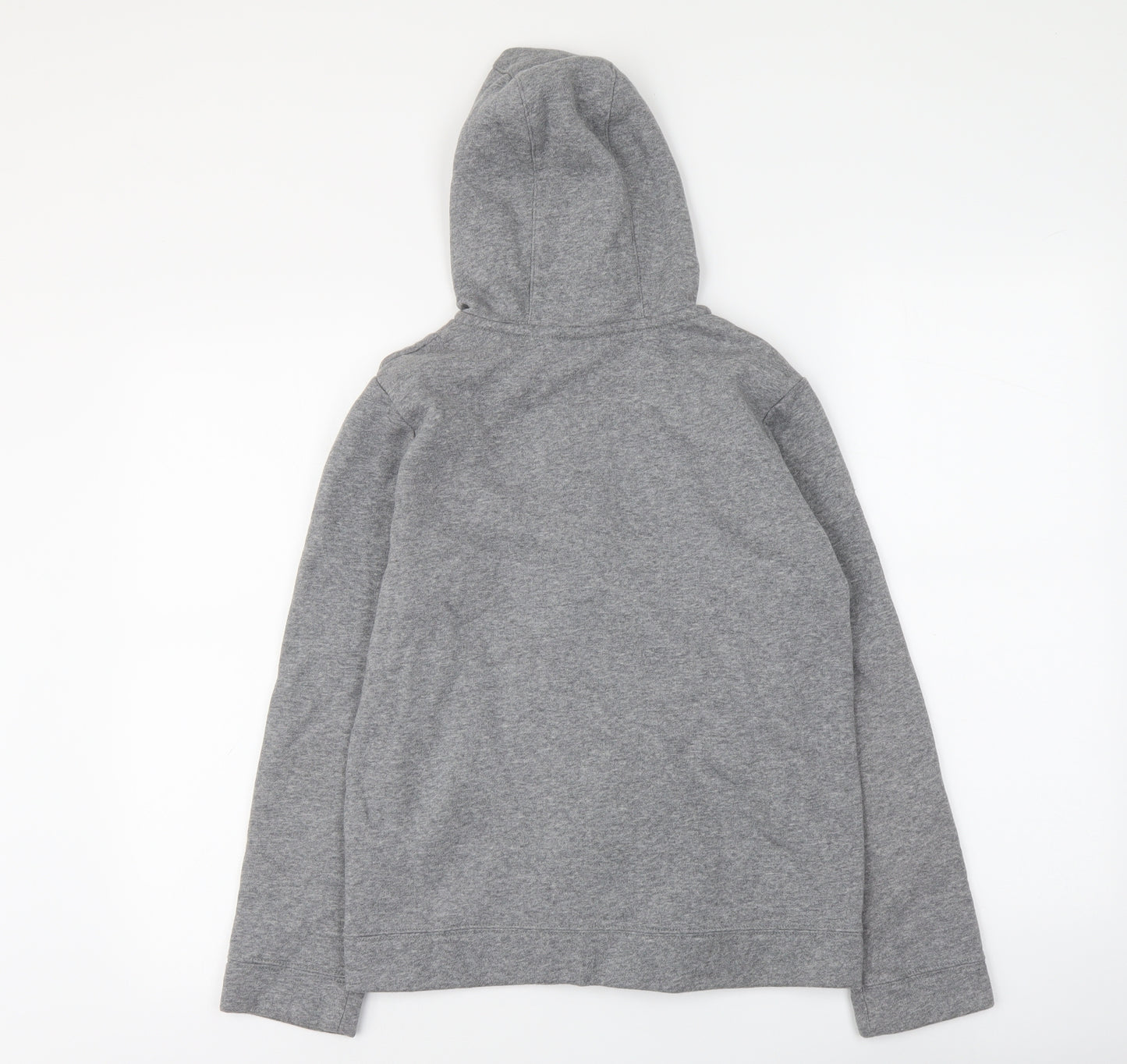 Nike Boys Grey Polyester Full Zip Hoodie Size 11-12 Years Zip