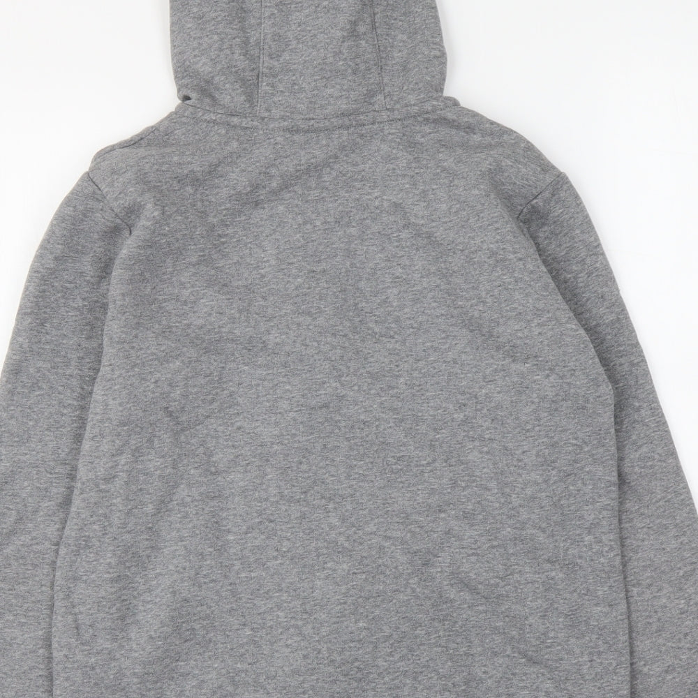 Nike Boys Grey Polyester Full Zip Hoodie Size 11-12 Years Zip