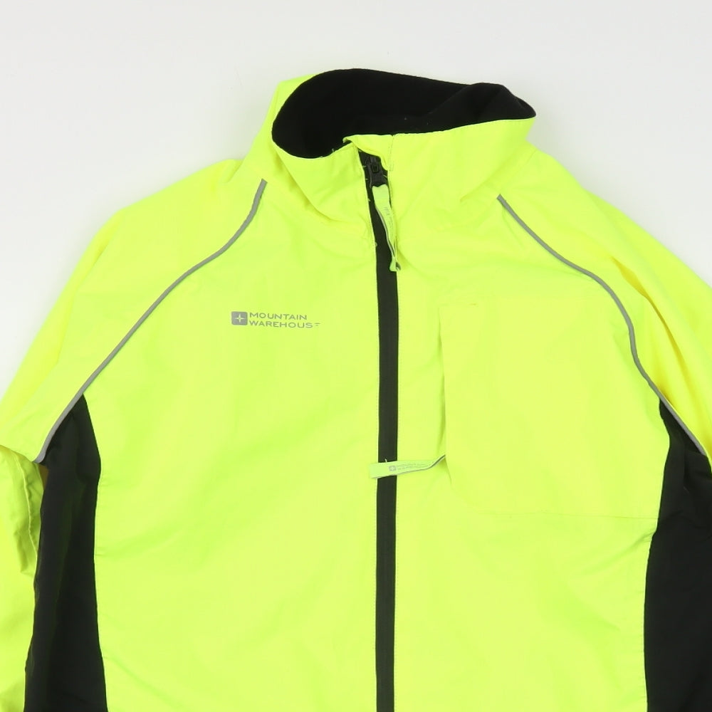 Mountain Warehouse Boys Yellow Windbreaker Jacket Size 13 Years Zip