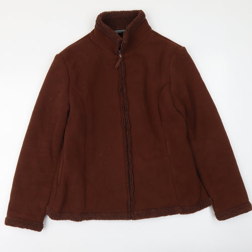 QED Womens Brown Jacket Size M Zip