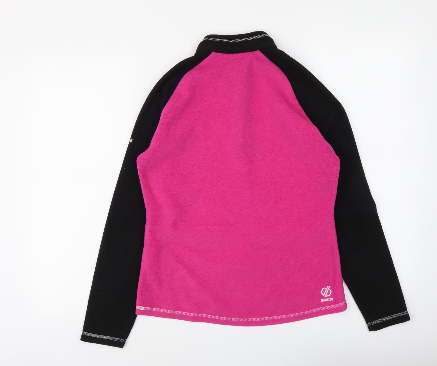 Dare 2B Womens Pink Colourblock Polyester Pullover Sweatshirt Size 10 Zip